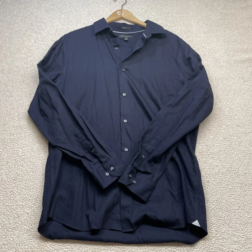 banana republic grant fit dress shirt NWT Banana Republic Grant Slim Fit Mens Long Sleeve Dress Shirt M Blue $79.50